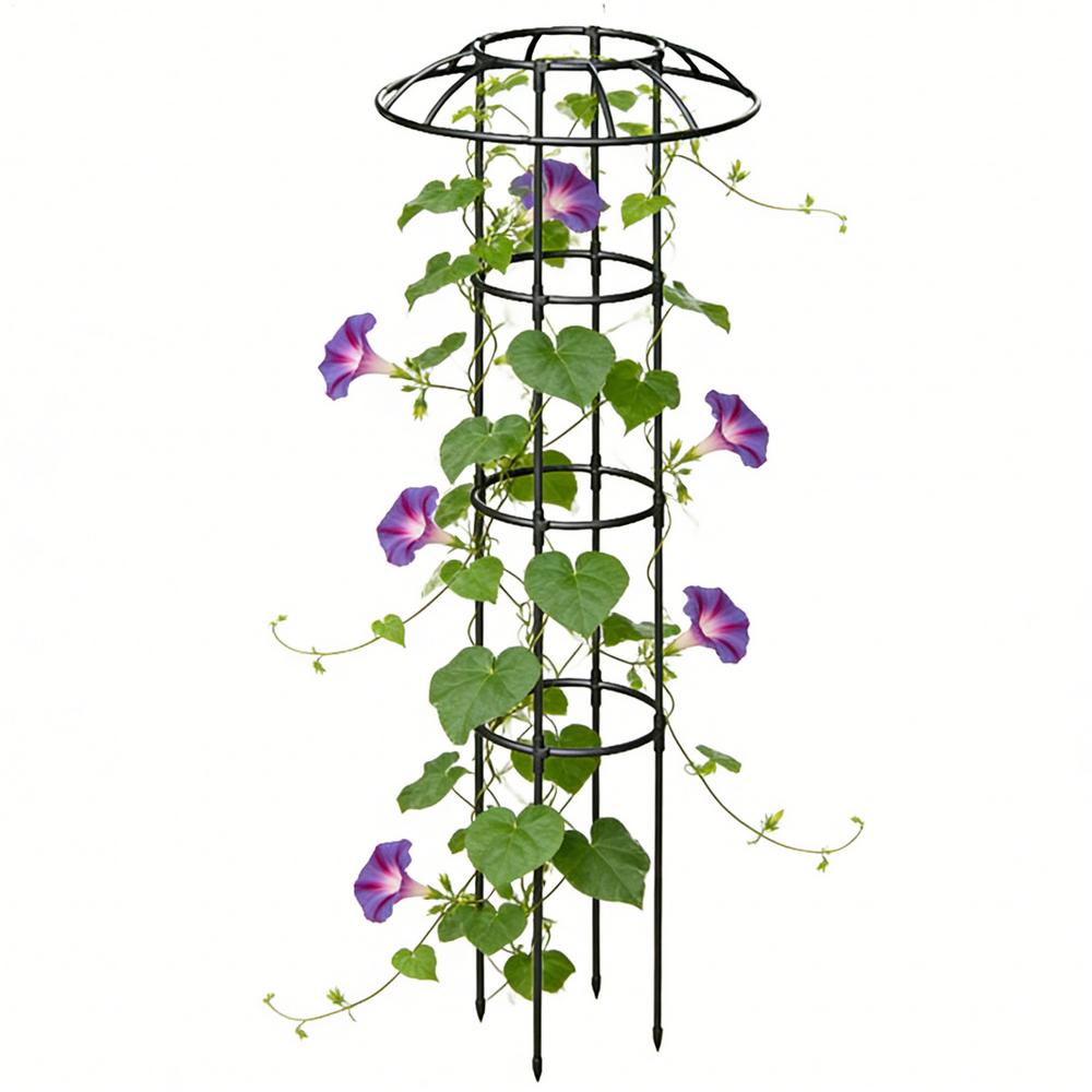 Garden Trellis For Climbing Plants Rustproof Stable Vertical Climbing Vine Supports Umbrella Trellis Tower Frame For Vine Rose