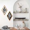 Set of 2 Wall Decors Wood Florals Snake Wall Hangings Sculpture for Apartment Livingrooms Bedroom Halloween Decors