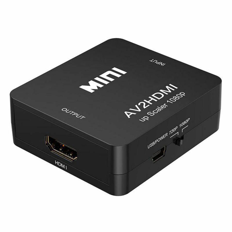 1080P RCA Kompositt CVBS AV til HDMI Video Lyd Konverterboks AV2HDMI Adapter