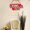 F26C Happy Valentine's Day Sign Valentine's Day Love Heart Pendant Hanging Ornament for Home Romantic Party Wall Window Door