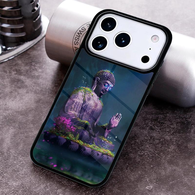 Buddha statue Vintage Phone Case For iPhone 17 16 15 14 13 12 11 Pro Max Plus 17Air Soft Silicone Cover