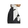 Reebok Color Block Short Slim Fit Windbreaker Jacket Women Jackets Black White HH9752