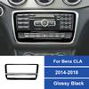 Real Carbon Fiber For Mercedes Benz CLA 2014-2018 Car Console CD Panel Frame Decoration Sticker Car Interior Accessories