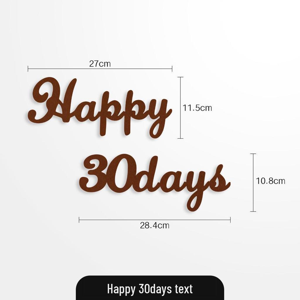 Coffee Forest Style Birthday Letters & Numbers Decoration for Kids' First Birthday Photoshoot