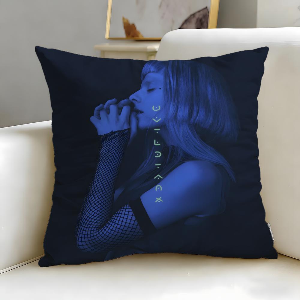 popular singer Aurora Cushion Cover Soft  EasyWash Pillow Case  Versatile for Couch Bed Travel and Office