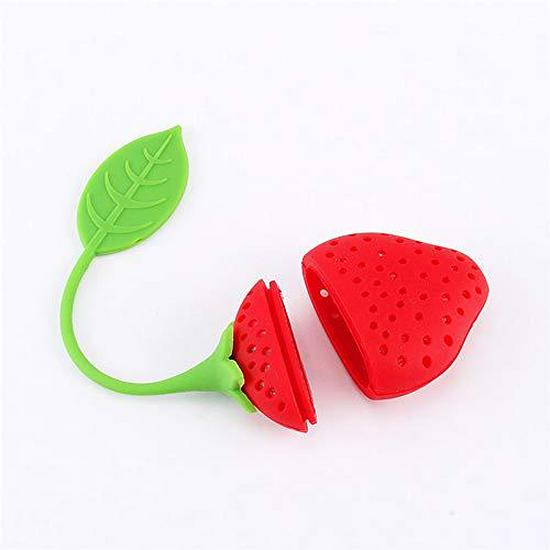 

Mini Strawberry Lemon Silicone Tea Infuser Filter Tea Maker Silicone Strawberry Tea Infuser красный