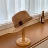 Top Hat Summer Outdoor Big Eaves Sunshade Hat Panama Vintage Jazz Straw Hat Children