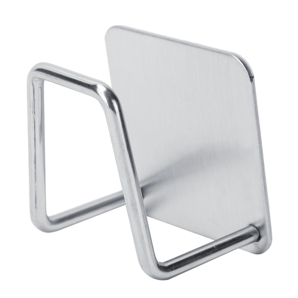 Suport pentru burete din oțel inoxidabil în formă de U, raft de scurgere a chiuvetei, organizator de bucătărie, argintiu