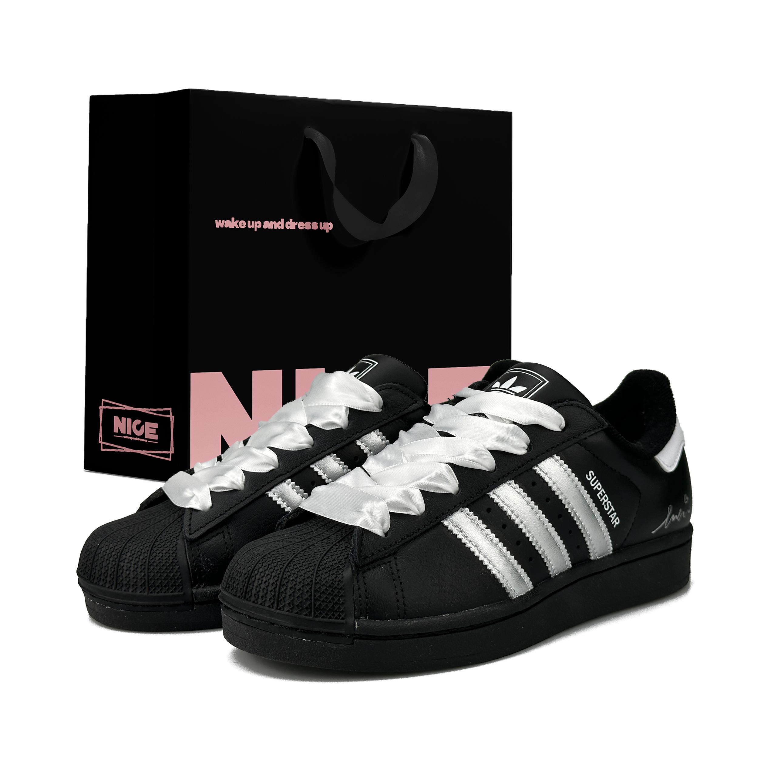 

Adidas Originals Superstar 2 Cushioning, Wear Resistant Low top Skateboard Shoes Women s Black JH9977(Team169-LD) 35⅔
