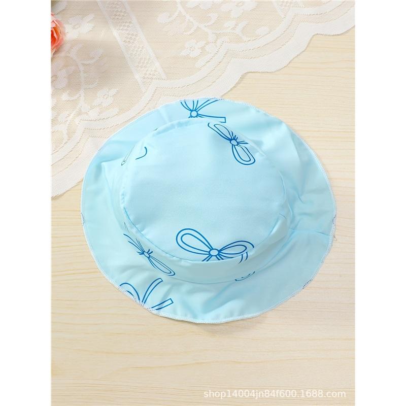 0-3 Years Old Girl Fashion Princess Two-piece Summer Children's Cute Butterfly-printed Dress And Hat