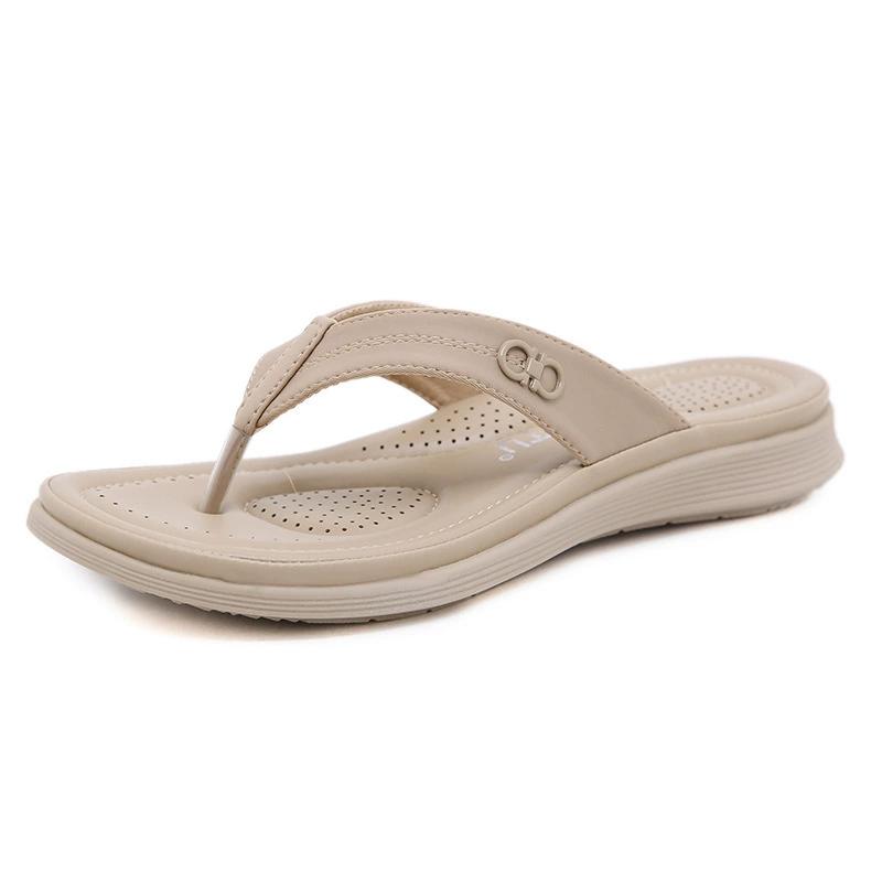2026 Summer Shoes Women Sandals Flat Holiday Fashion Brand Ladies Sandals Pink Black Blue Plus Size 42