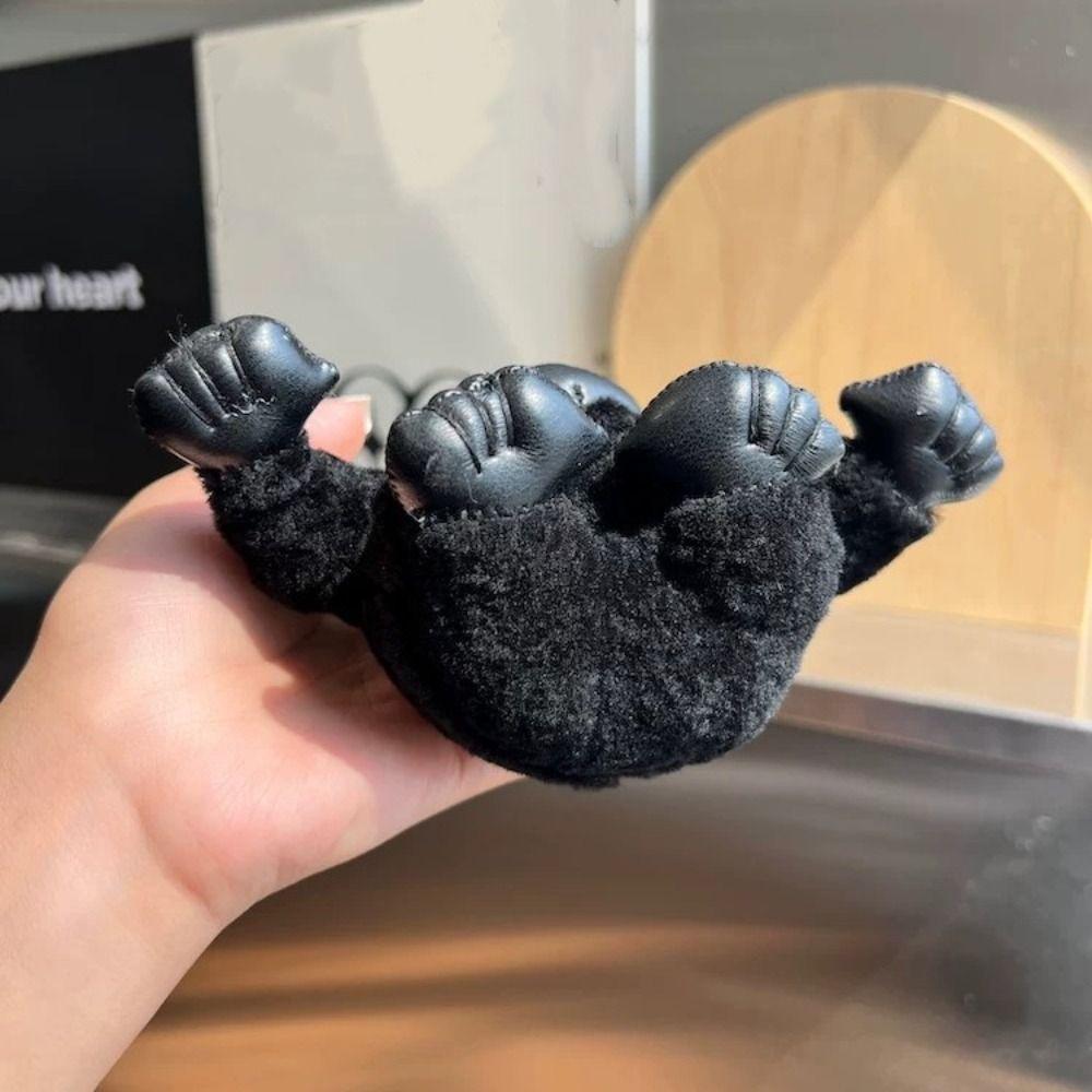Stuffed Animals Plush Monkey Toy Real Wool Fur Key Chains Gorilla Fur Key Chains Car Keyring