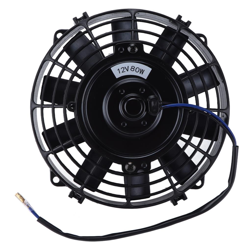 8 inch Elektrische Radiator Koelventilator 12V 80W Rechte Bladen Trek-Duw Slank voor AC Systeem Intercooler