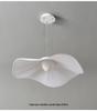 Nordic Lotus Leaf Pendant Light - Elegant White LED Ceiling Fixture for Living Room, Bedroom, Study, or Restaurant.