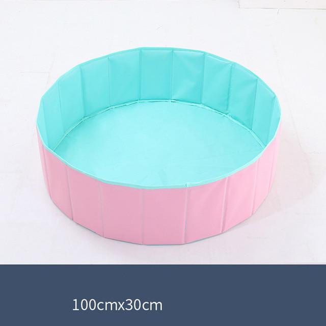 Baby Ball Pool Foldable Infant Ball Pits Ball Pool Ocean Balls For Dry Pool Washable Playpen Toy Folding Fence Kids Toys