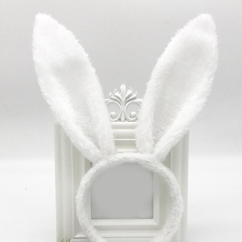 Serre-tête Oreilles de Lapin Cosplay Serre-tête Oreilles d'Animal Serre-tête Pelucheux Accessoires de Costume Thème Fille Fête Headwear