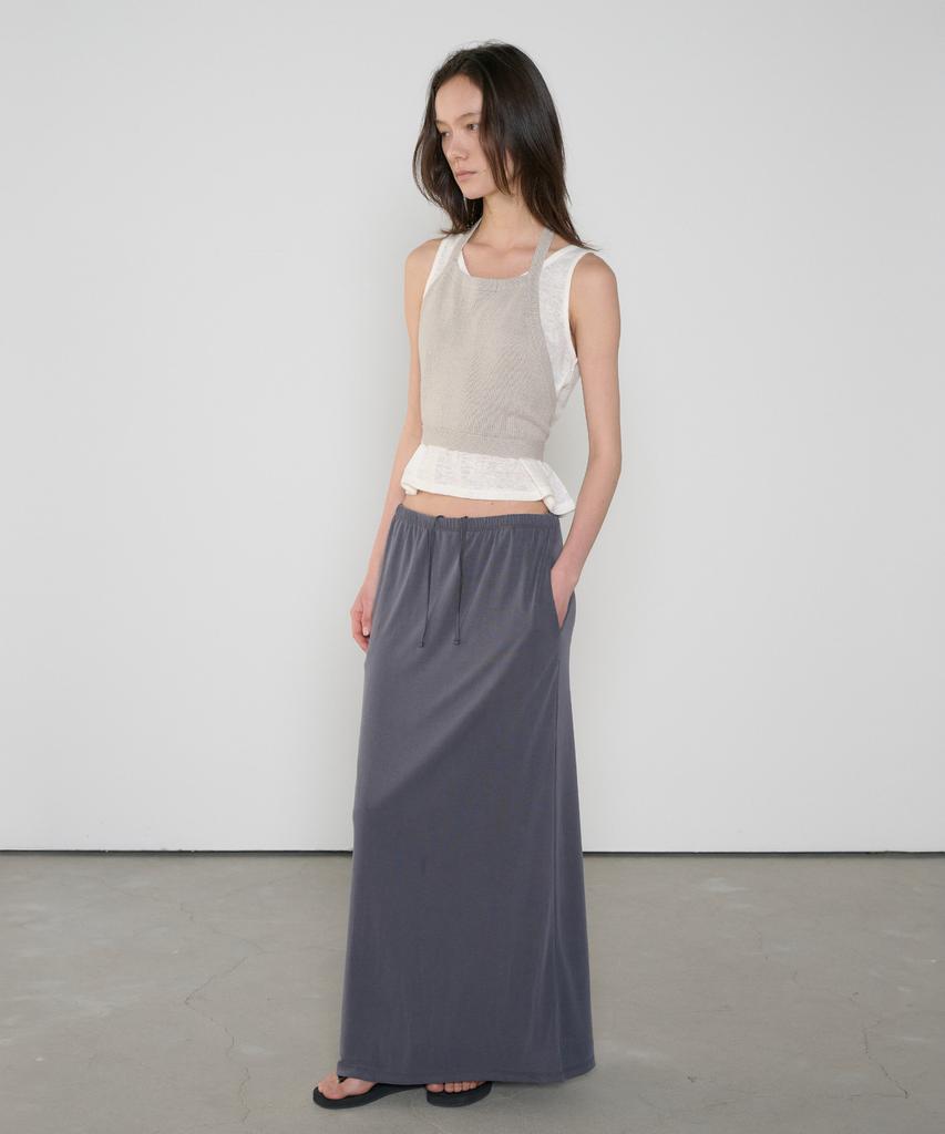 Jeonggamseutyudio Soft Banding Skirt_2 Color