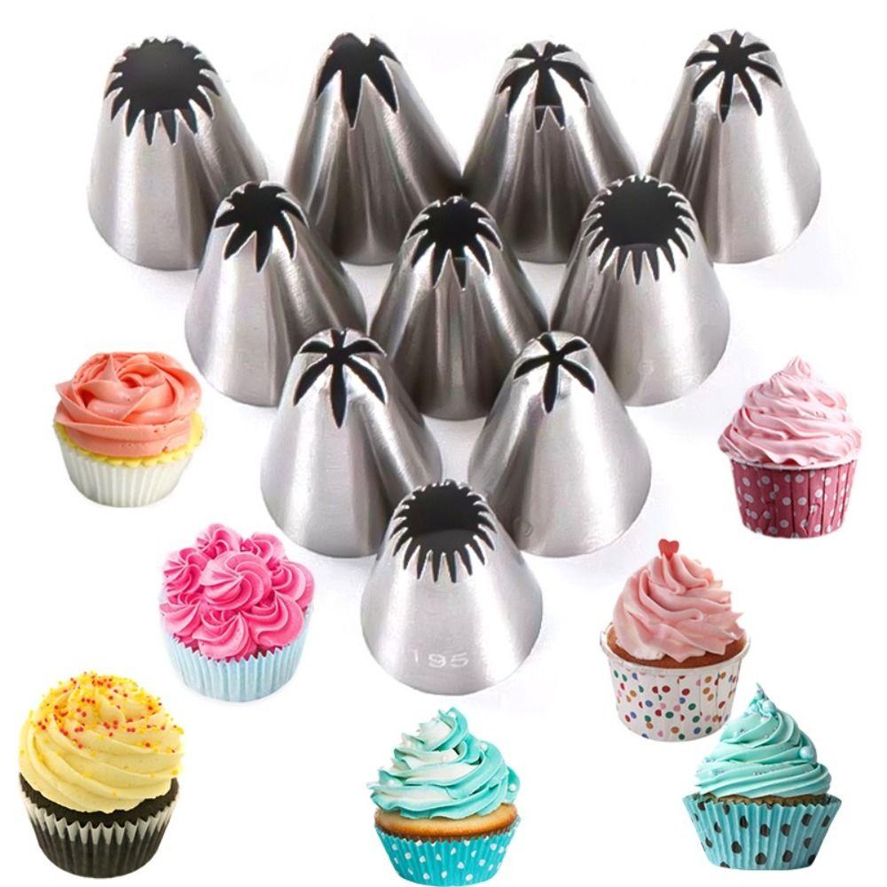 DIY Cream Nozzles Stainless Steel Baking Tool Durable Cake Decoration Tip