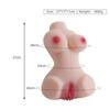 Real Silicone Vaginal Big Ass Half Body Sex Dolls Male Masturbation Cup Anus Dual Channel Realistic Pussy Sex Toys