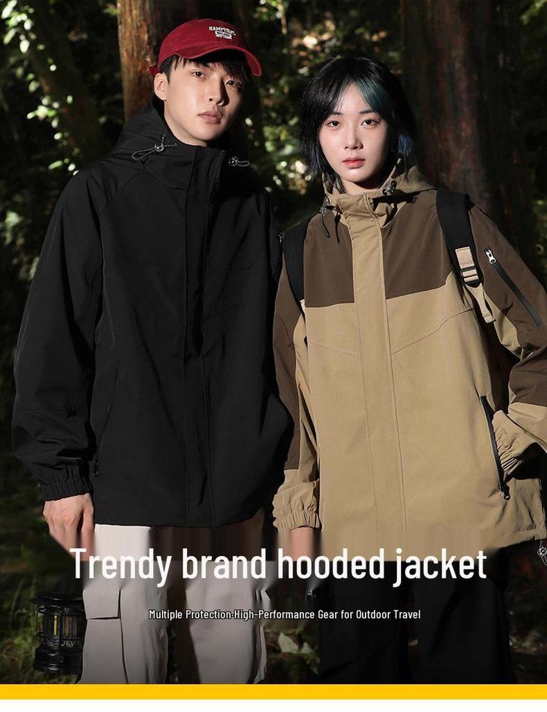 Single-layer Cotton Outdoor Sports Windbreaker & Three-proof Mountaineering Jacket