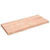 VidaXL Wall Shelf Light Brown 140x60x6cm Solid Treated Oak Wood 363707