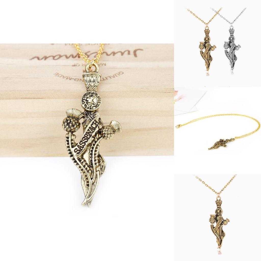 Outlander Sassenach Pendant Necklace With Chain For Anniversary Or Travel Souvenir