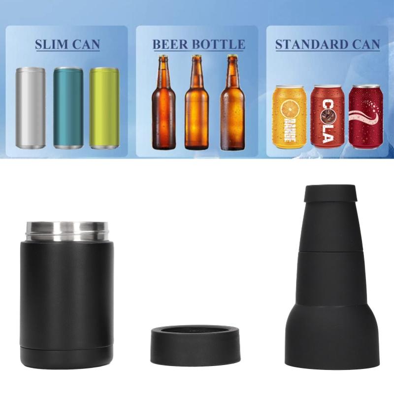 Vacuum Double Wall Stainless Steel Can Insulation And Cold Storage Tank With Bottle Opener Steel Color