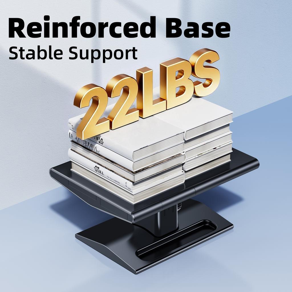 Oatsbasf Computer Monitor Stand Riser Desktop Laptop & Printer & Notebook Holder with Drawer & Phone Holder Knob Adjustment