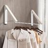 Hot Sale Folding Clothes Hanger Wall Mounted Space Saving Drying Rack For Laundry Organizer Foldable Clothes Hanger