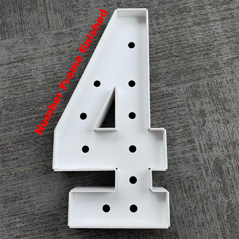 1Pc 64cm DIY Lighting Cross Frame KT Board Birthday Party Decorative for Wedding Party Anniversary Decoration Without Balloons