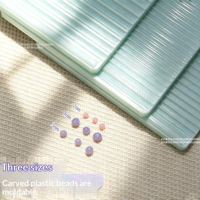 2-4mm Rubbing Strip Ball Mould Soft Ceramic Optional Diameter Non-Toxic Craft Supply for DIY Phone Case Decor Making