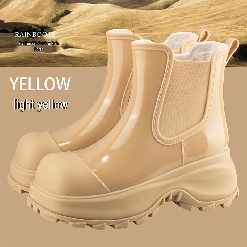 

Женские непромокаемые резиновые сапоги до середины икры с нескользящей подошвой – Модные и удобные резиновые ботинки в корейском стиле Size 41