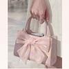 Bag Female Korean Style Fairy Style Bow Portable Small Square Bag One Shoulder Crossbody Small Bag Tide