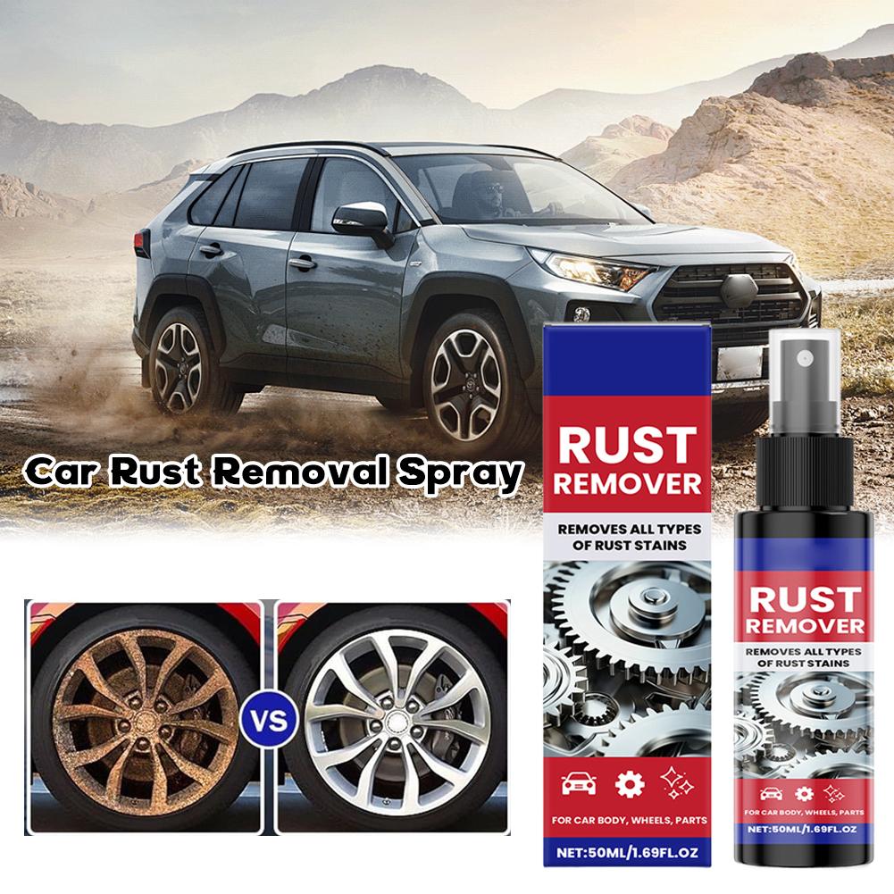 Rust Remover Car Wheel Cleaner Spray Metal Protection Formula Alloy Wheel Care Oxidation Treatment Auto Detailing Accessories