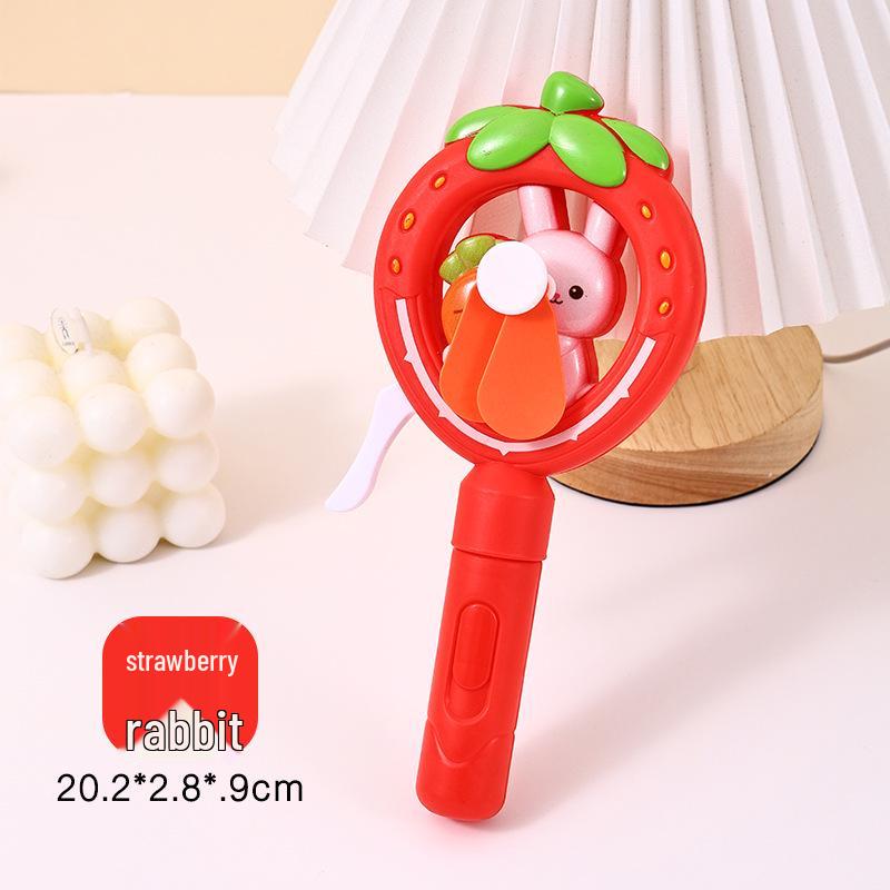Portable Cartoon Unicorn Donut Hand-Crank Fan - Cute Souvenir Gift