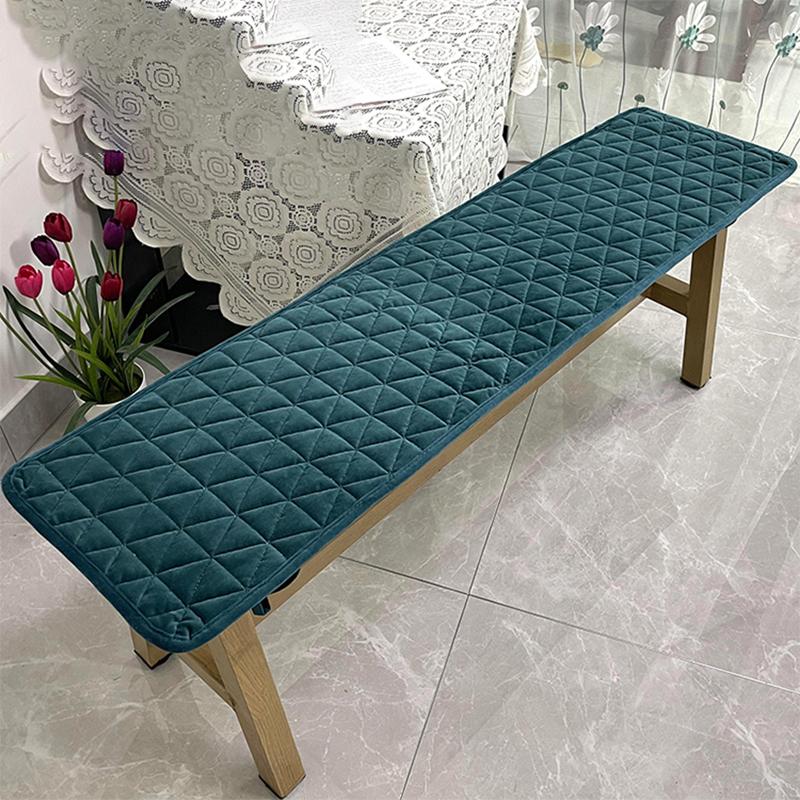 

Утолщенная длинная подушка для скамьи, коврик для стула, мягкое сиденье, нескользящий, для столовой, двора, длинный мягкий коврик для деревянной скамьи 30x80cm