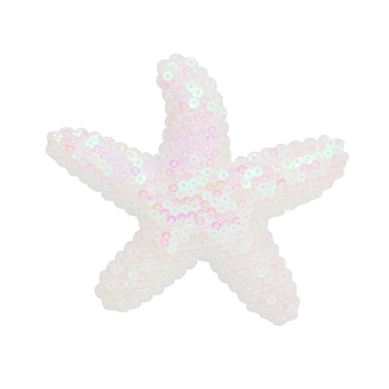 Starfish Hair Clips Pink Sequins Hair Pins Sea Star Alligator Hair Clips Barrettes Glitter Sea Shell Beach Hair Accessories