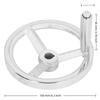 Gusseisen Drehbank Handrad 16x160MM Größe Handrad mit abnehmbarem Griff Fräsmaschine