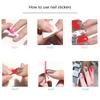14 Pezzi Wrap per Unghie Strisce per Unghie da Donna Adesivo per Unghie Adesivo Gel per Unghie Adesivo Manicure per Unghie delle Dita