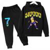Schnelltrocknender CR7 Kinder Trainingsanzug 7-13J Ronaldo 7# Aufdruck Sport-Outfit Atmungsaktives Gewebe Active Wear Kinder Boutique Kleidung