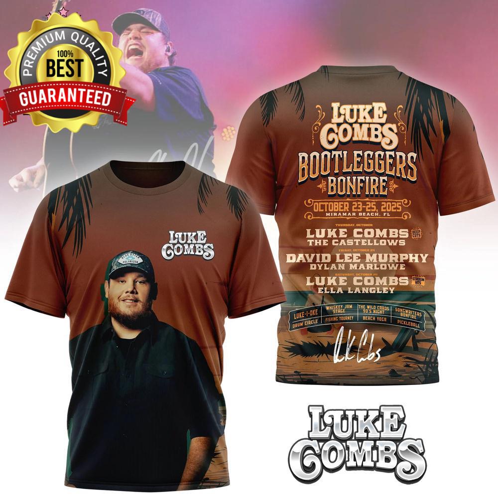 Luke Combs Country Music 2026 Tour 3D T-shirt All S to 5XL 2F1869 XXL