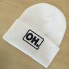 European and American New Letters OH Knitted hat, embroidered ski hat, pullover hat Winter hats for men and women