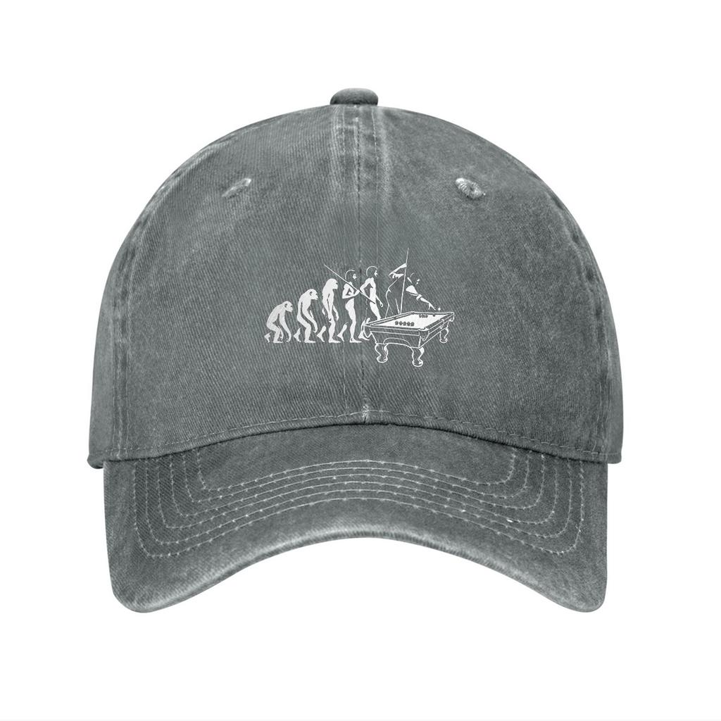 Evolution to Pool Table Billiards Player Baseball Cap Adjustable Cotton Casual Dad Hat for Adult