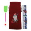 Rhinestone Christmas Wine Bag Convenient Natural Burlap Breathable Durable Washable Rhinestone Painting Wine Bag