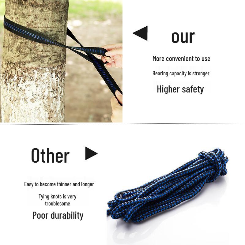 Quick-Open Outdoor Camping Hammock with Mosquito Net
