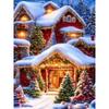Diamantmaleri Kunst Full Drill Juletrehus Diamantmaleri Håndlaget Snøhvit Day Diy Diamant Mosaikkmaleri Hjemdekorasjon Julegave