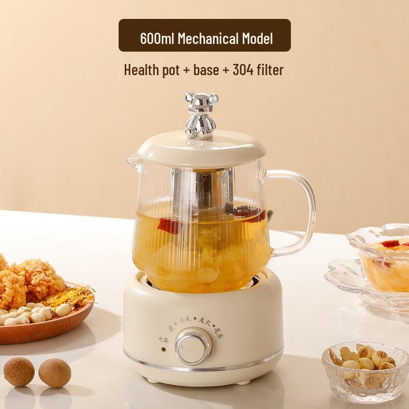 Sanhe 600ml Multifunctional Glass Health Tea Pot
