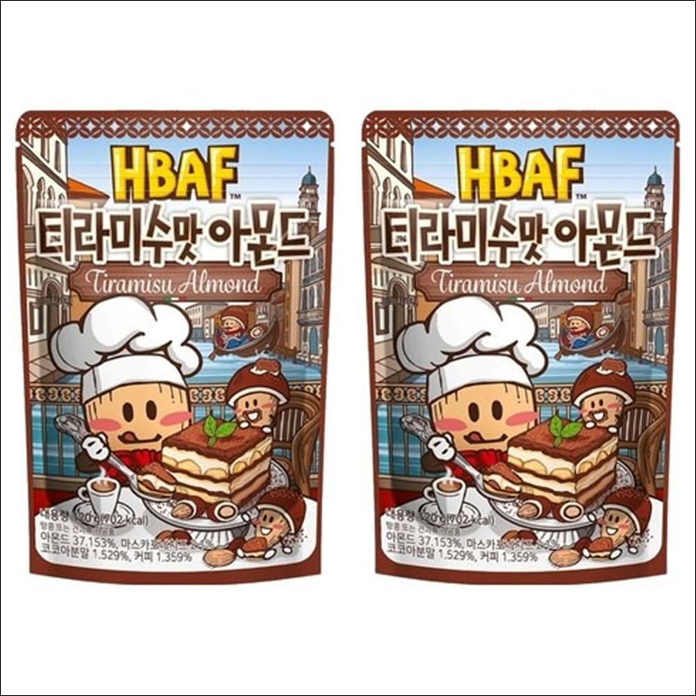 HBAF Tiramisu Almond (Espresso & Mascarpone Cream Flavor) 120g x 1 Pack