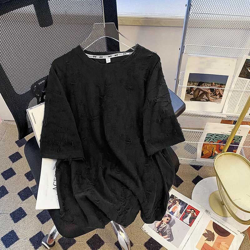 T-shirt for Women Summer Large Size T-shirt Soft Loose Printed Casual Comfortable Pullover T-shirt Top