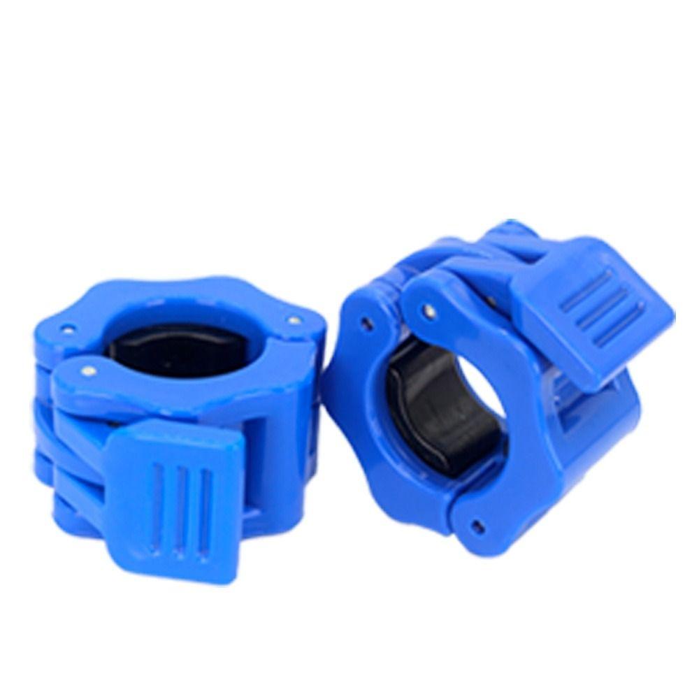 1 Pair 25/30mm Fitness Barbell Clamps Hexagon Barbell Collars Colorful Dumbbell Spin Lock  Barbell